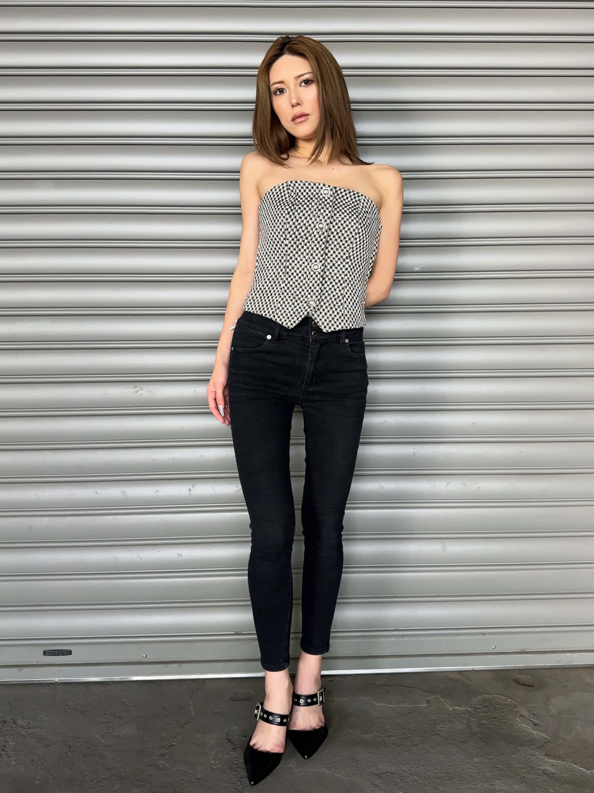 ツイードビスチェ–