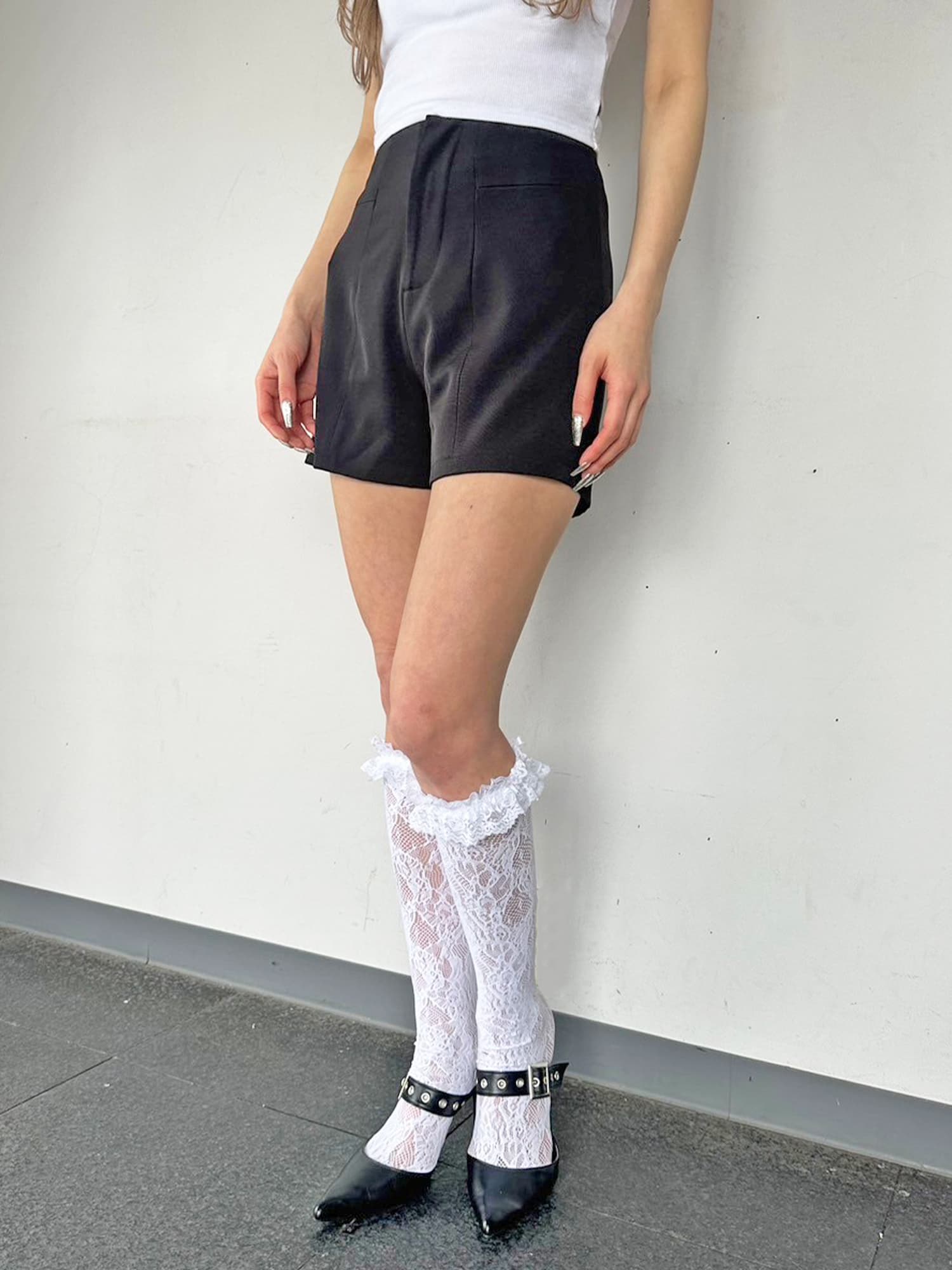 ハイウエストショートパンツ
