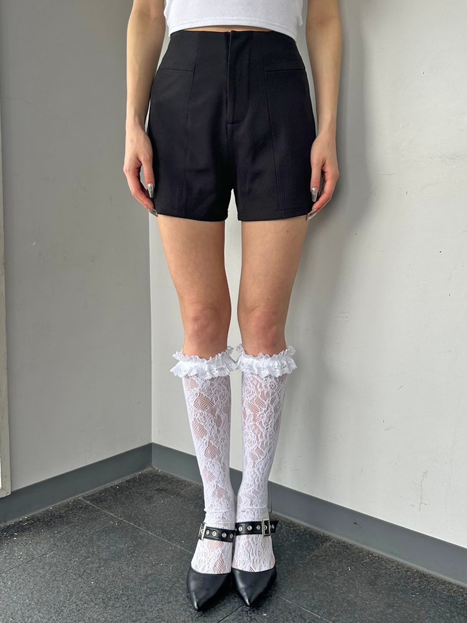 ハイウエストショートパンツ