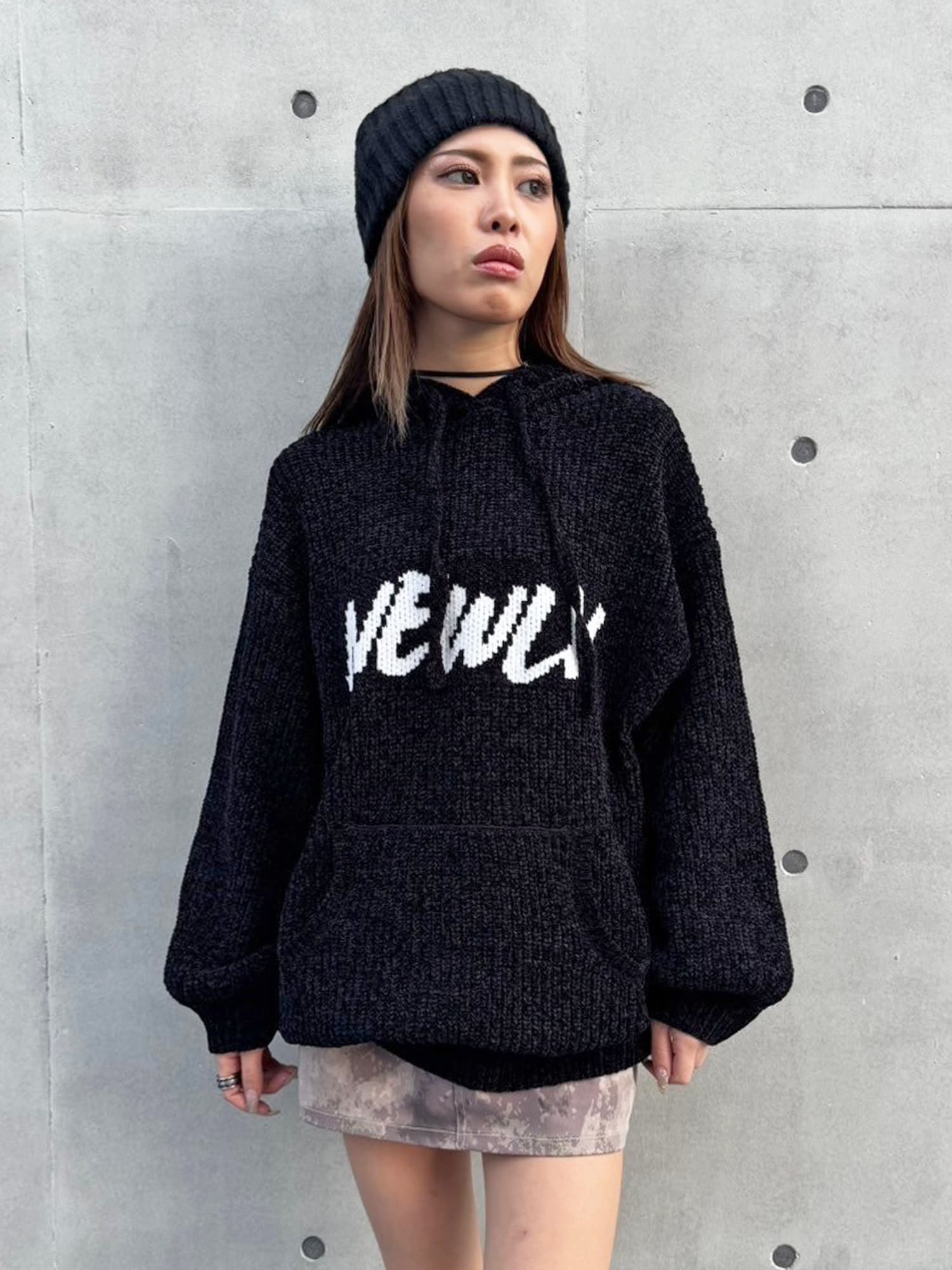 NEWLYモールニットトップ–