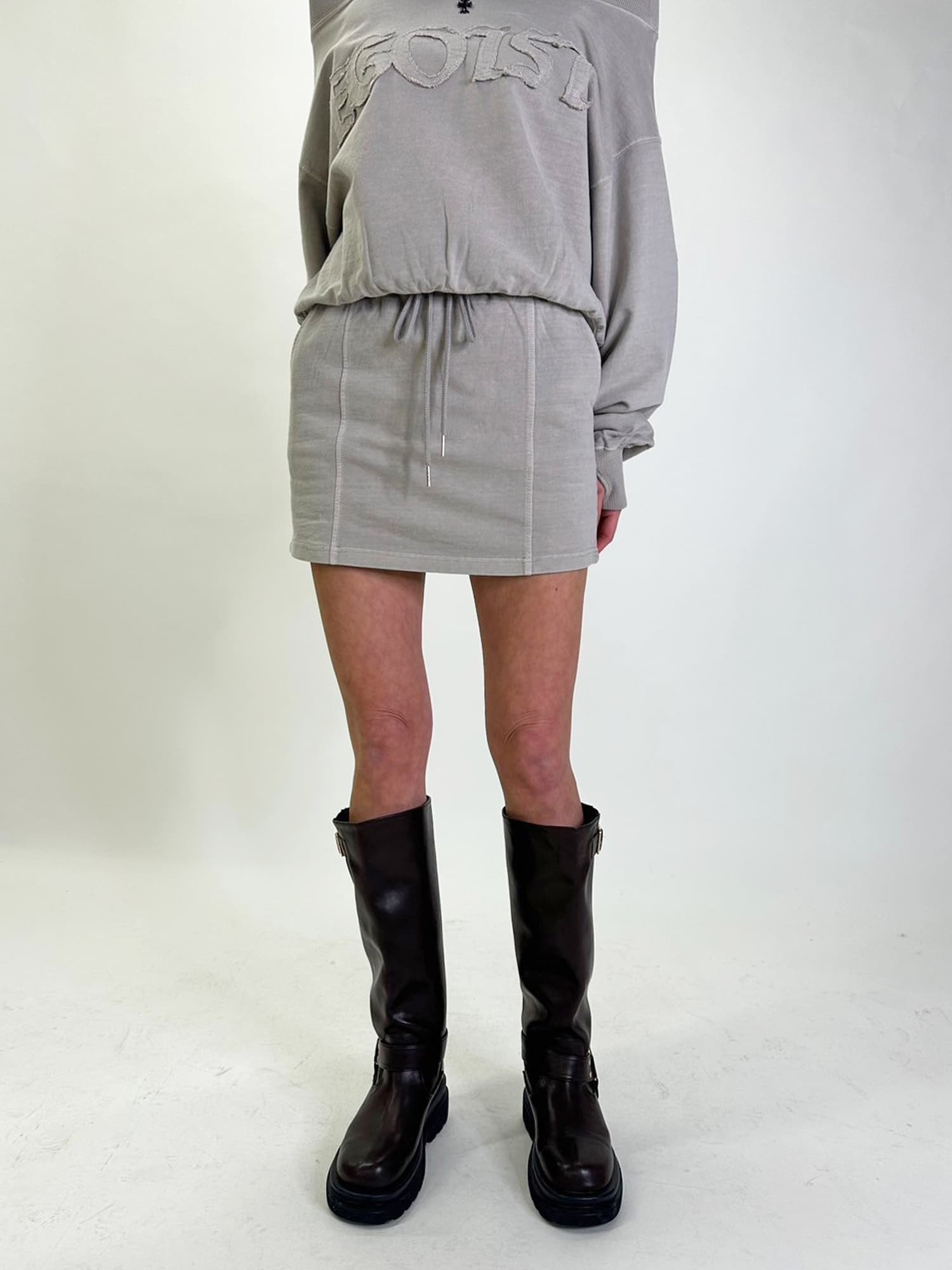 加工裏毛ミニスカート–